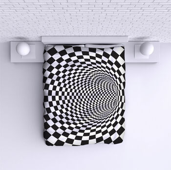 Ágytakaró Black and White Illusion 4