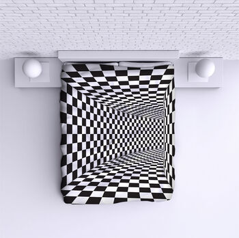 Ágytakaró Black and White Illusion 5