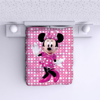 Ágytakaró Mini Mouse pink