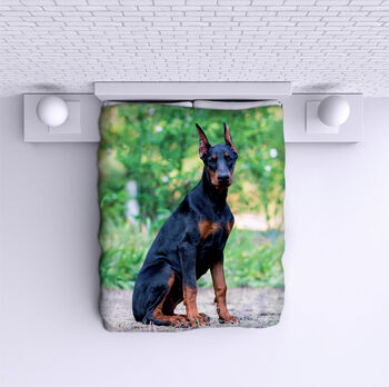 Ágytakaró Doberman