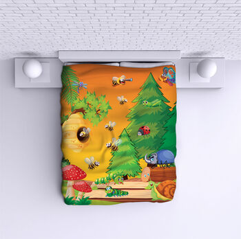 Ágytakaró Cartoon Forest