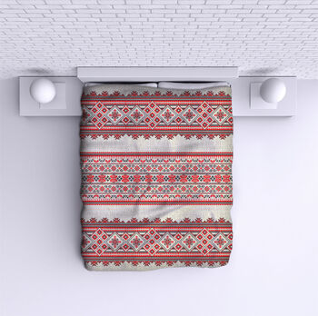 Ágytakaró Romanian traditional motif