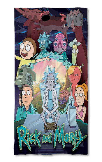 Strandtörölköző Rick and Morty 4