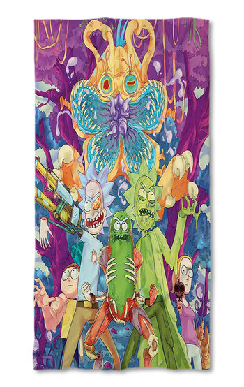 Strandtörölköző Rick and Morty