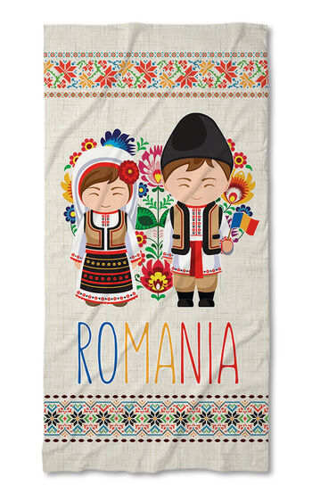 Strandtörölköző Folk Line 2021 Romania