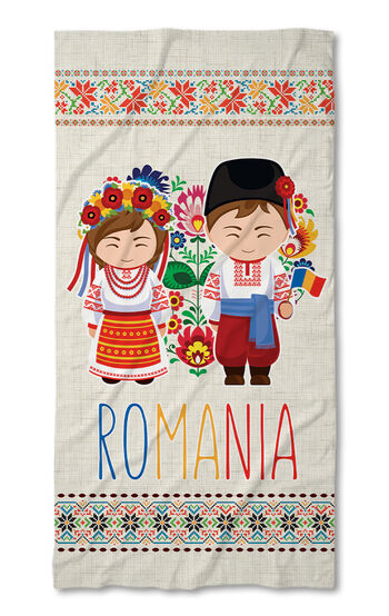 Strandtörölköző Folk Line 2021 Romania 2