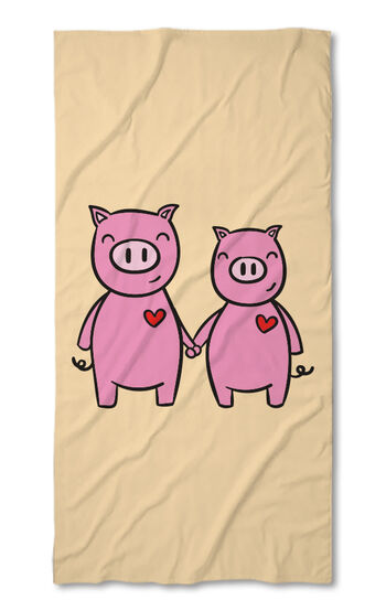 Strandtörölköző Pig Love