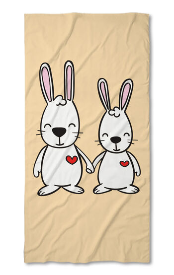 Strandtörölköző Rabbit love