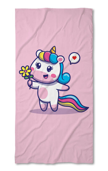 Strandtörölköző Happy unicorn