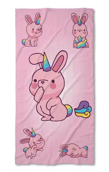Strandtörölköző Pink unicorn