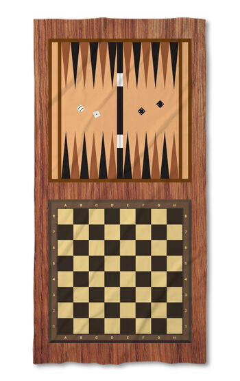 Strandtörölköző Chess and Backgammon