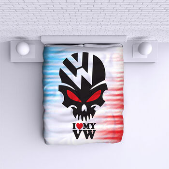 Ágytakaró Skull Volkswagen