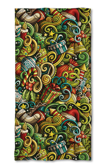 Strandtörölköző Christmas pattern