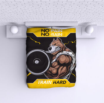 Ágytakaró No pain no gain Pitbull