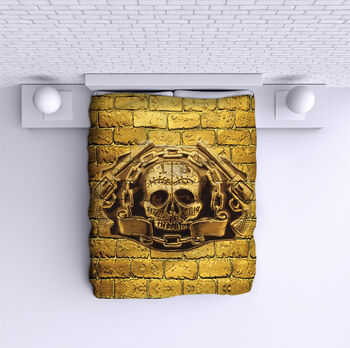 Ágytakaró Golden skull