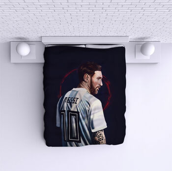 Ágytakaró Messi art