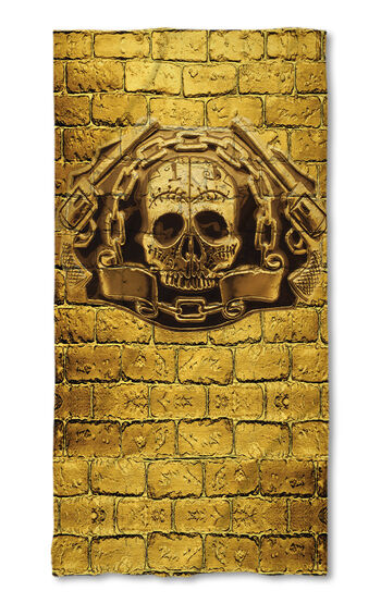Strandtörölköző Golden skull