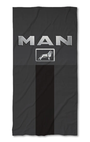 Strandtörölköző MAN logo