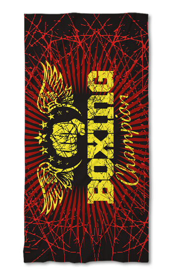 Strandtörölköző Boxing red