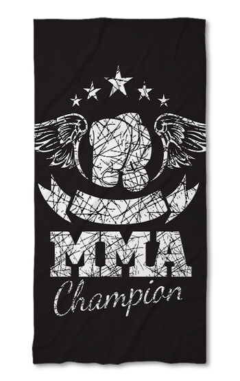 Strandtörölköző MMA black