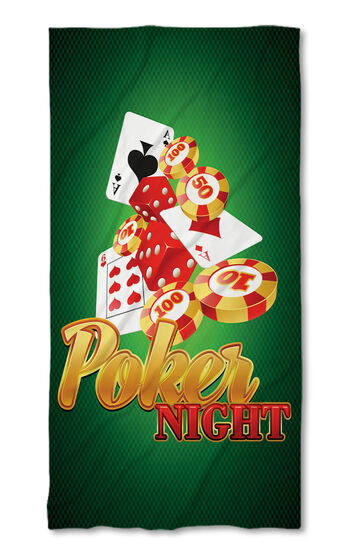 Strandtörölköző Poker night