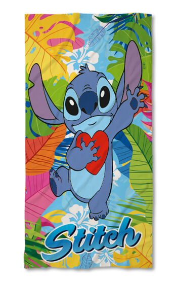 Strandtörölköző Stitch heart
