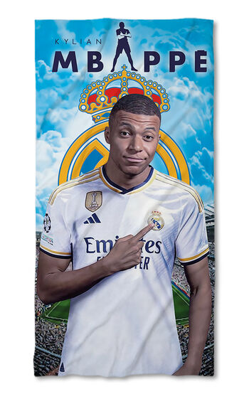 Strandtörölköző Kylian Mbappe Real Madrid
