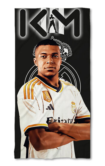 Strandtörölköző Kylian Mbappe Real Madrid 3