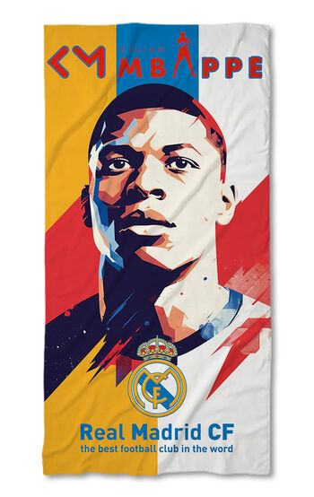 Strandtörölköző Kylian Mbappe Real Madrid 4
