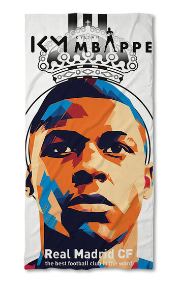 Strandtörölköző Kylian Mbappe Real Madrid 5