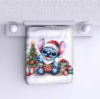 Ágytakaró Stitch Christmas 3