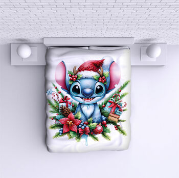 Ágytakaró Stitch Christmas 4