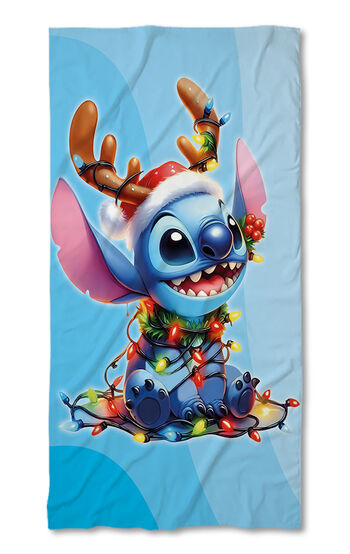 Strandtörölköző Stitch Christmas blue