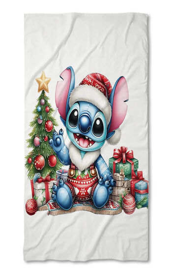 Strandtörölköző Stitch Christmas 3