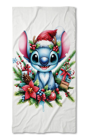 Strandtörölköző Stitch Christmas 4