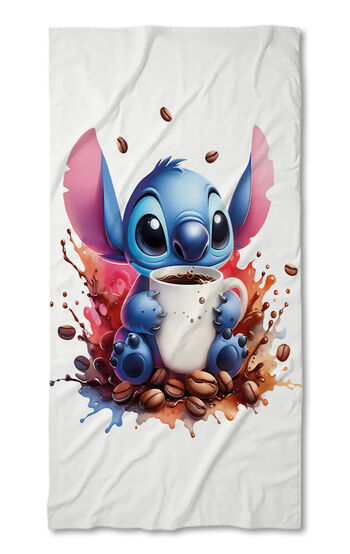 Strandtörölköző Stitch Coffee