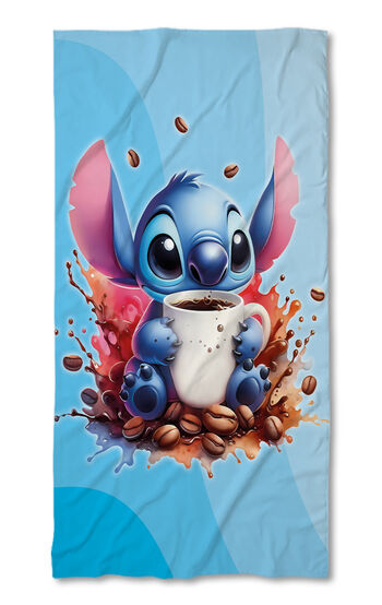 Strandtörölköző Stitch Coffee blue