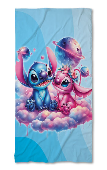 Strandtörölköző Stitch In love blue