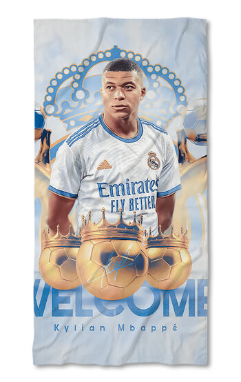 Strandtörölköző Kylian Mbappe Real Madrid