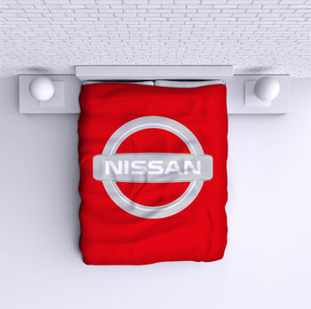 Ágytakaró Nissan red