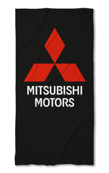 Strandtörölköző Mitsubishi black
