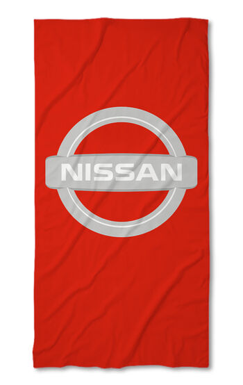 Strandtörölköző Nissan red