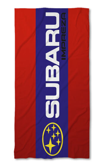 Strandtörölköző Subaru Impreza red