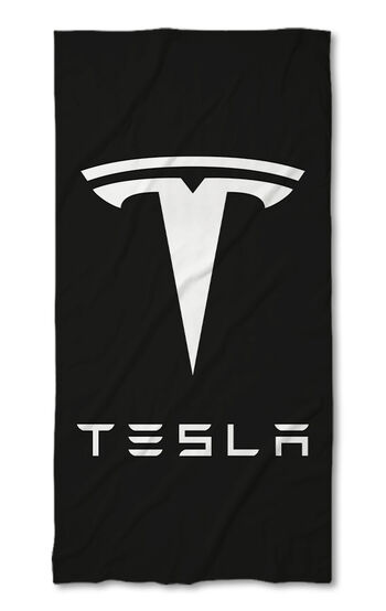 Strandtörölköző Tesla black