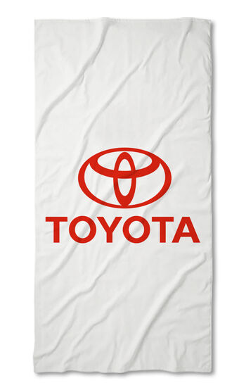 Strandtörölköző Toyota white