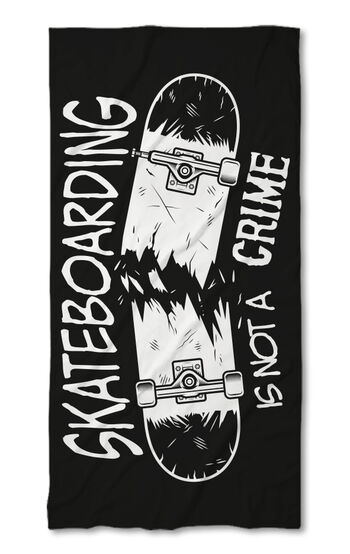 Strandtörölköző Skateboarding is not a crime