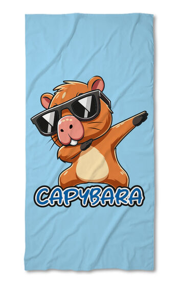 Strandtörölköző Capybara blue