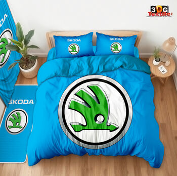 Ágynemű szett Skoda Blue