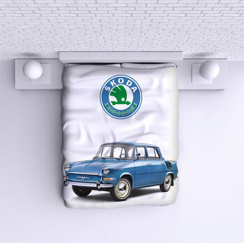 Ágytakaró Skoda Blue