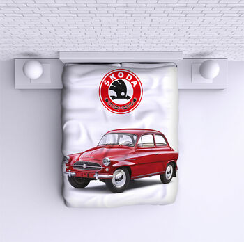 Ágytakaró Skoda Red